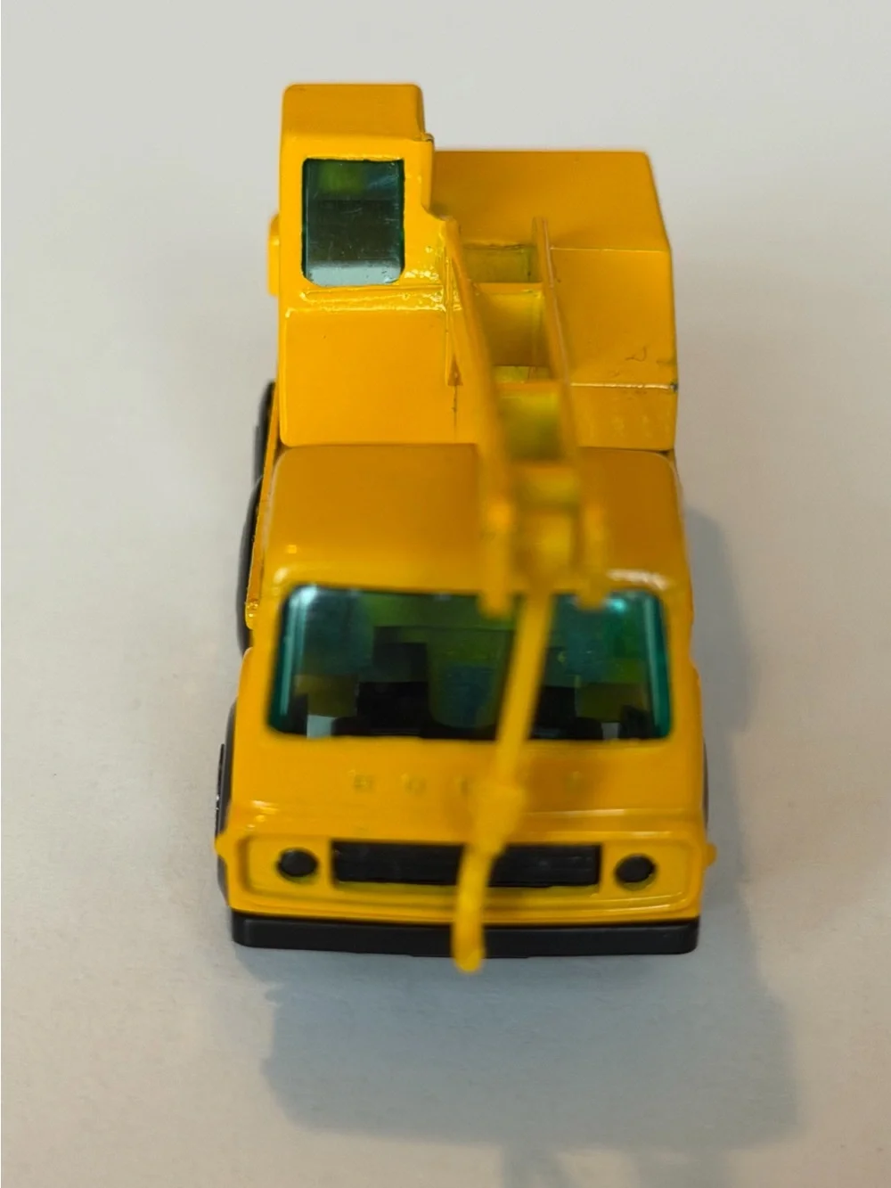 Vintage Matchbox Superfast No 63 Dodge Crane Truck Yellow Lesney England